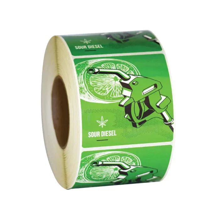 Beast Branding 1/8 Oz or 1/4 Oz Strain Label - Various Strains - (1,000 Count)