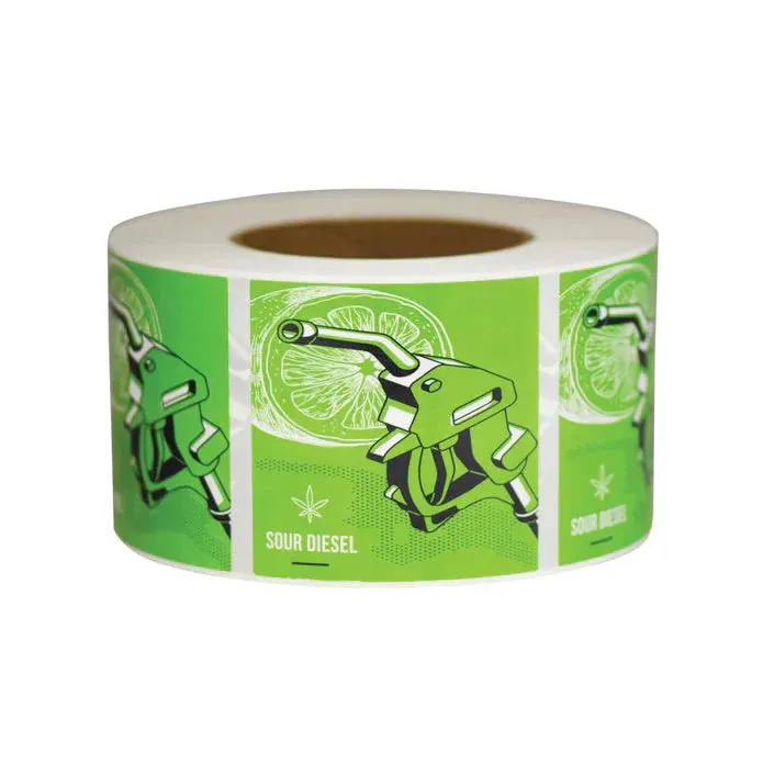 Beast Branding 1/8 Oz or 1/4 Oz Strain Label - Various Strains - (1,000 Count)