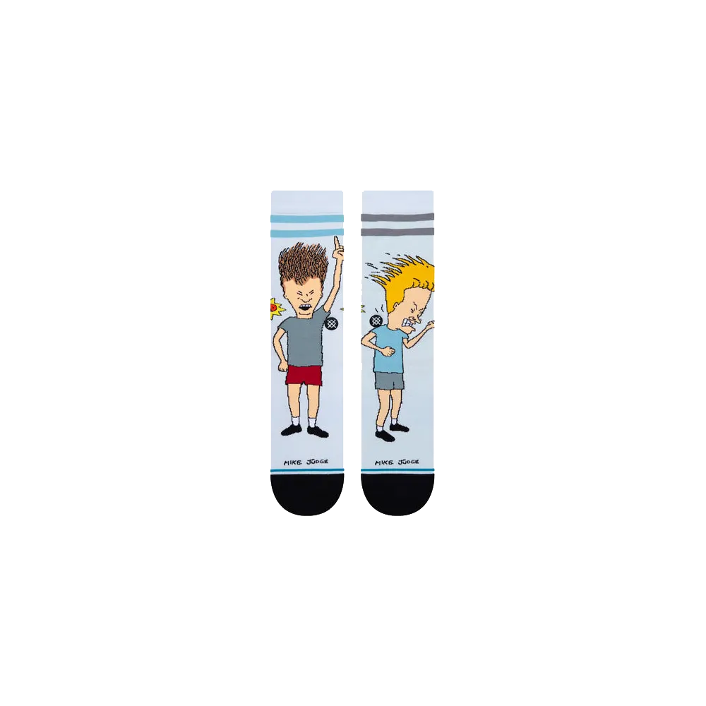 Beavis And Butthead Settle Down Crew Socks