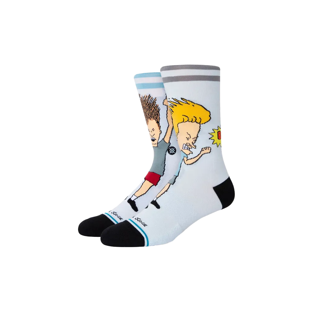 Beavis And Butthead Settle Down Crew Socks