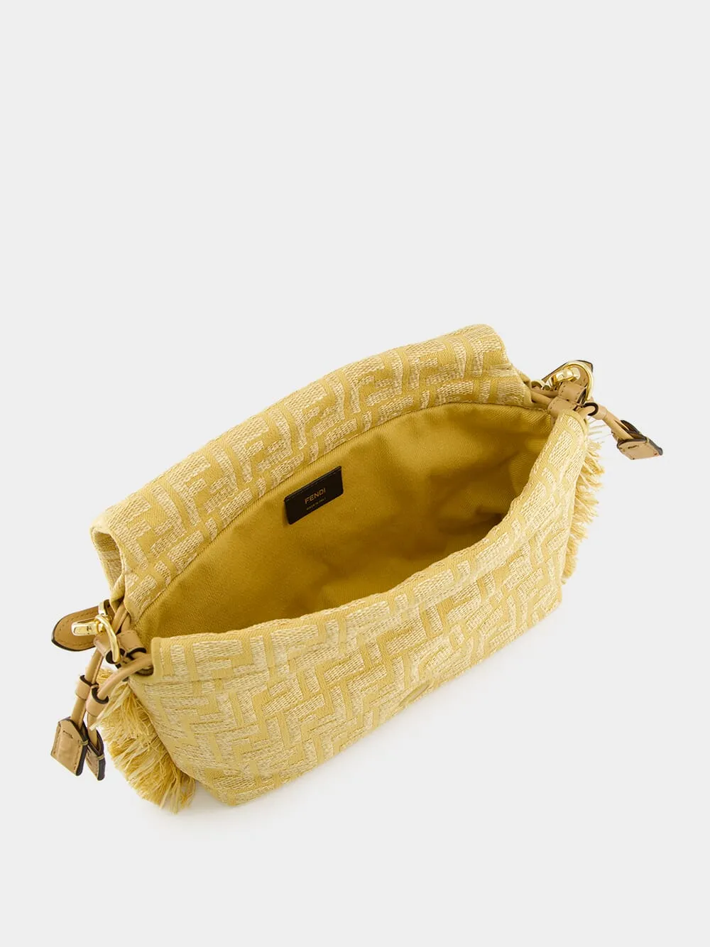 Beige Mamma Baguette Medium Bag