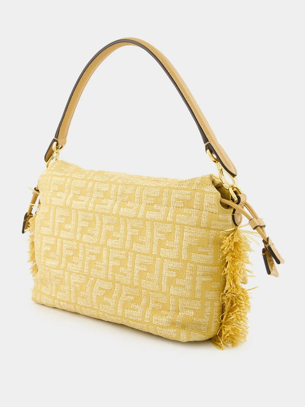 Beige Mamma Baguette Medium Bag