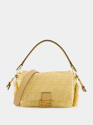 Beige Mamma Baguette Medium Bag