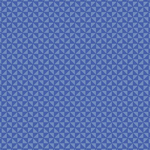 Benartex Quilted Geo Blue Merry & Bright 13130-55