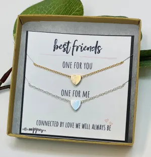 Best Friend Necklace, Personalize Necklace, Initial Necklace, Set of 2, BFF Necklace, Necklace Set, Friendship Necklaces, Best Friend Gifts