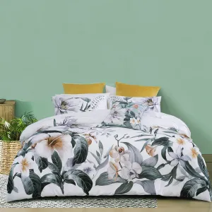 Bianca Bedding Chiquita White Cotton Quilt Cover Set