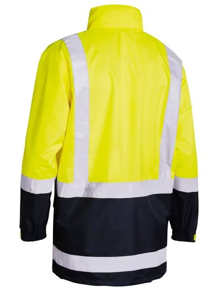 BISLEY TAPED HI VIS RAIN SHELL JACKET