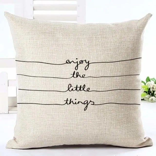 Black & White Decorative Cushion Cover