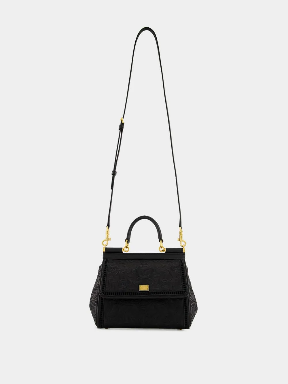 Black Medium Sicily Nappa Handbag