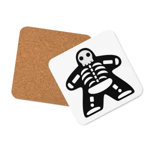 Black Meeple Halloween Skeleton Coaster