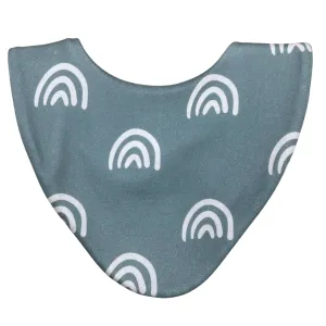 Blue Rainbow Waterproof Dribble Bib