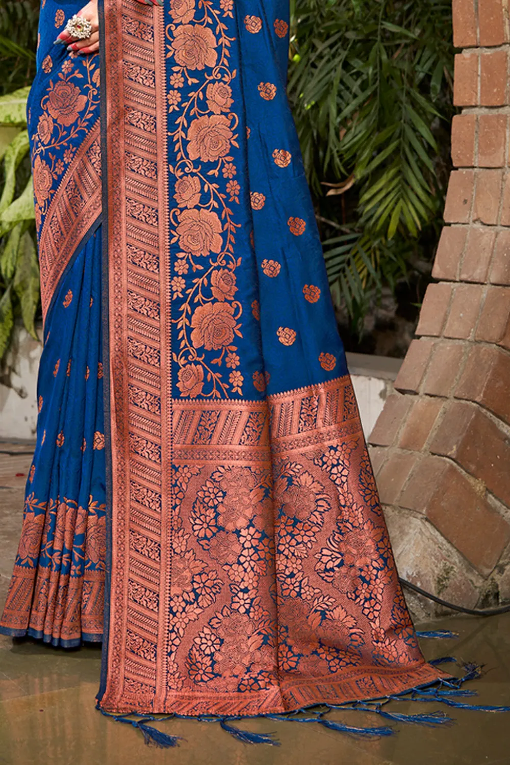 Blue Silk Saree