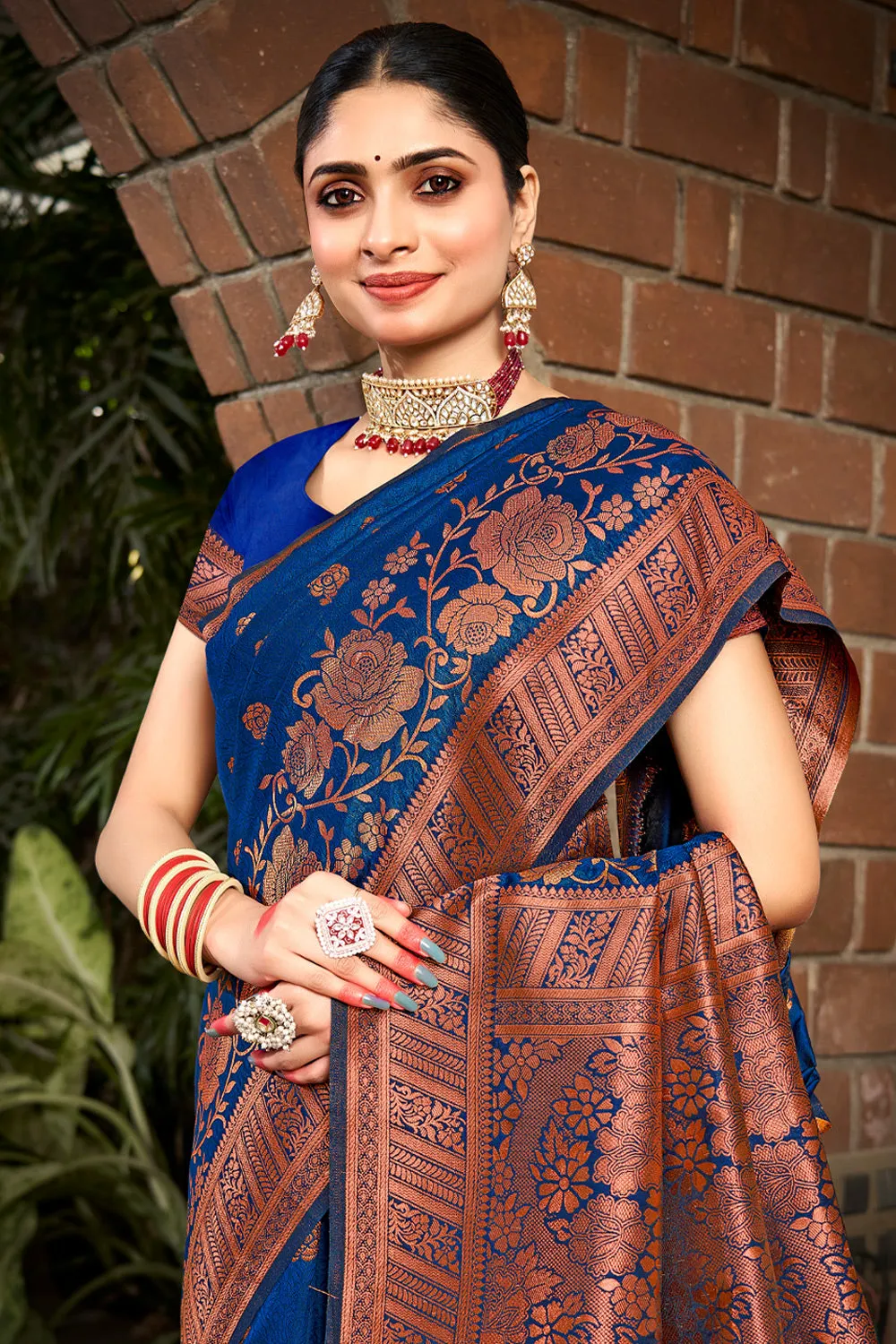 Blue Silk Saree