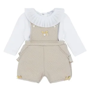 Blues Baby quilted dungaree set