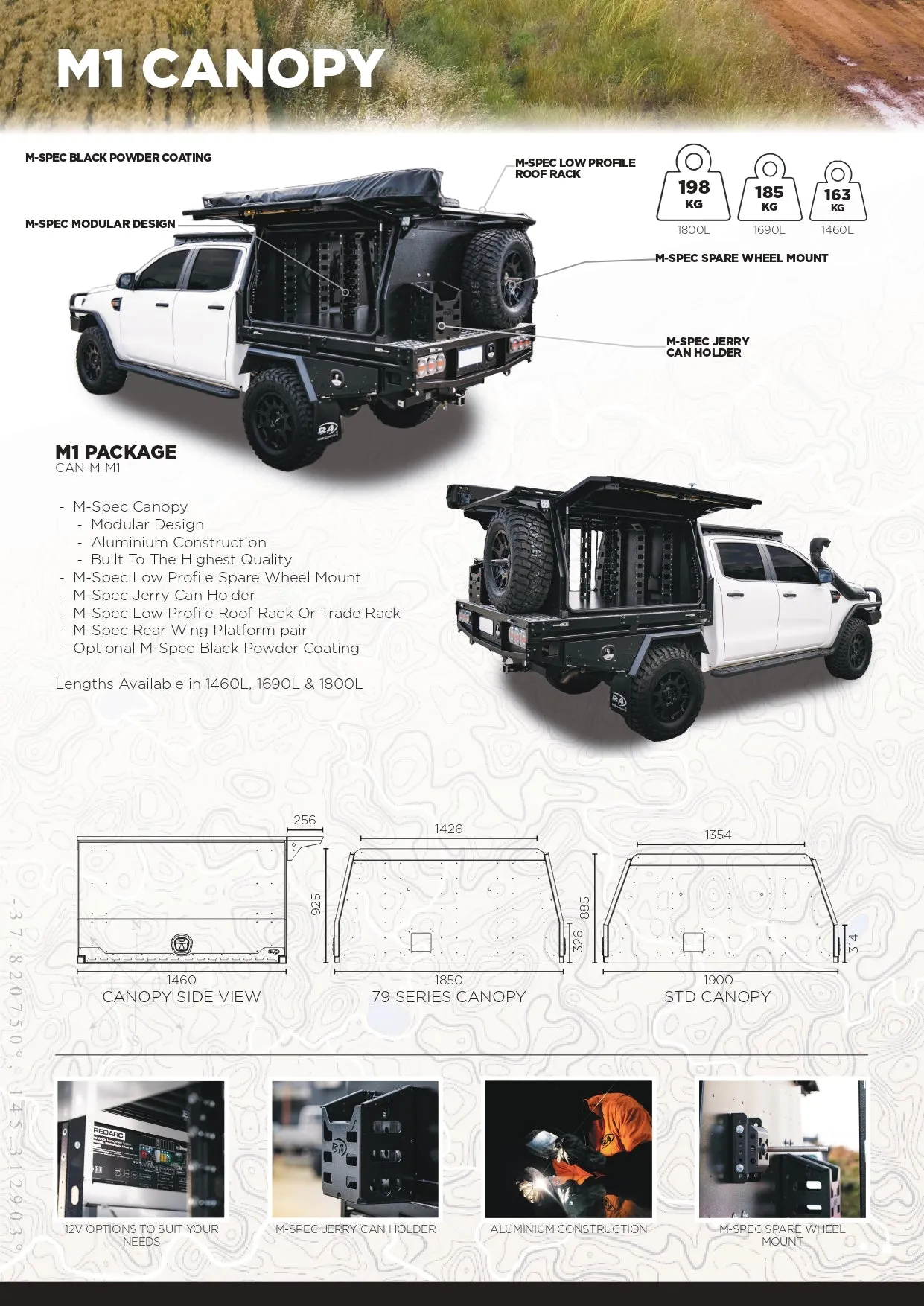 Boss Aluminum Canopy Package ( M1 M4 & M2 M4 PACKAGE)