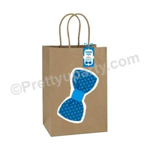 Bow Tie Theme Gift Bags - Pack of 10