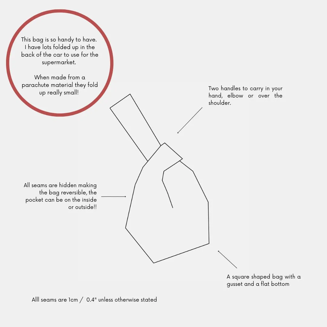 Box Knot Bag PDF Pattern (3 Sizes)