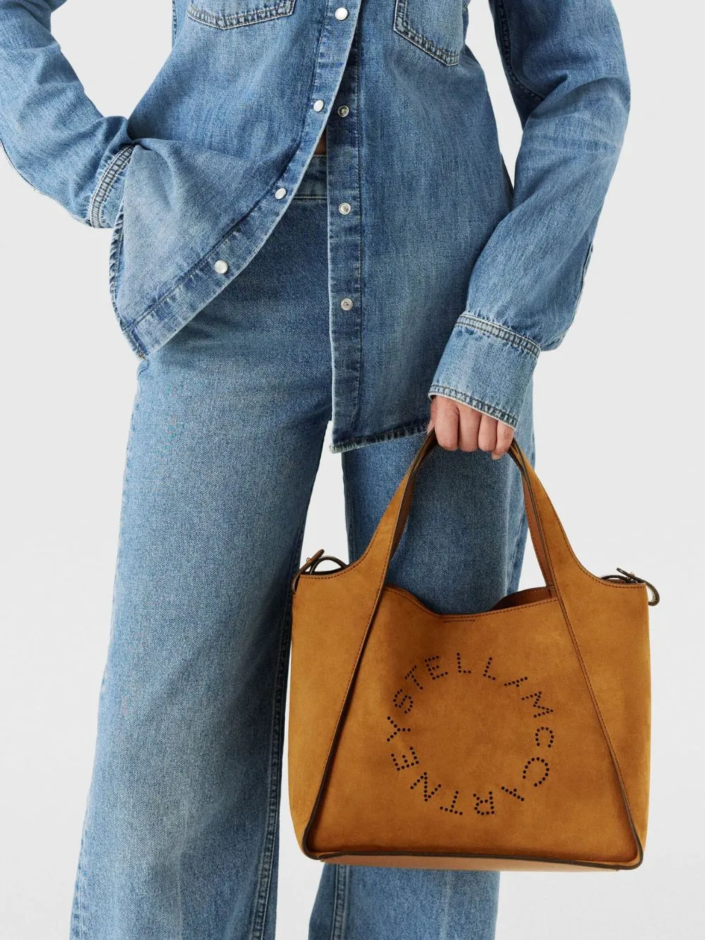 Brandy Logo Top Handle Crossbody Tote Bag