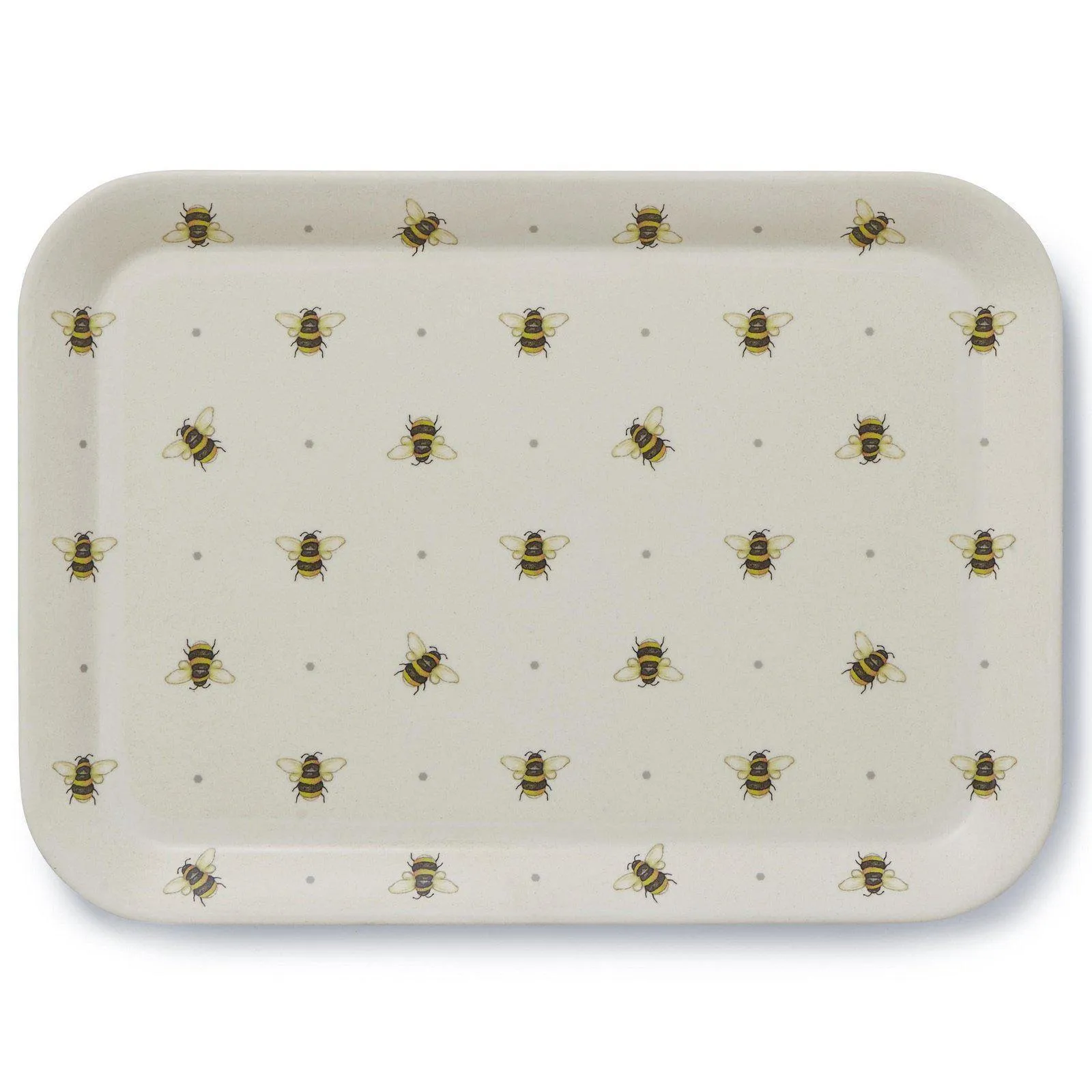 Bumble Bees Bamboo Tray
