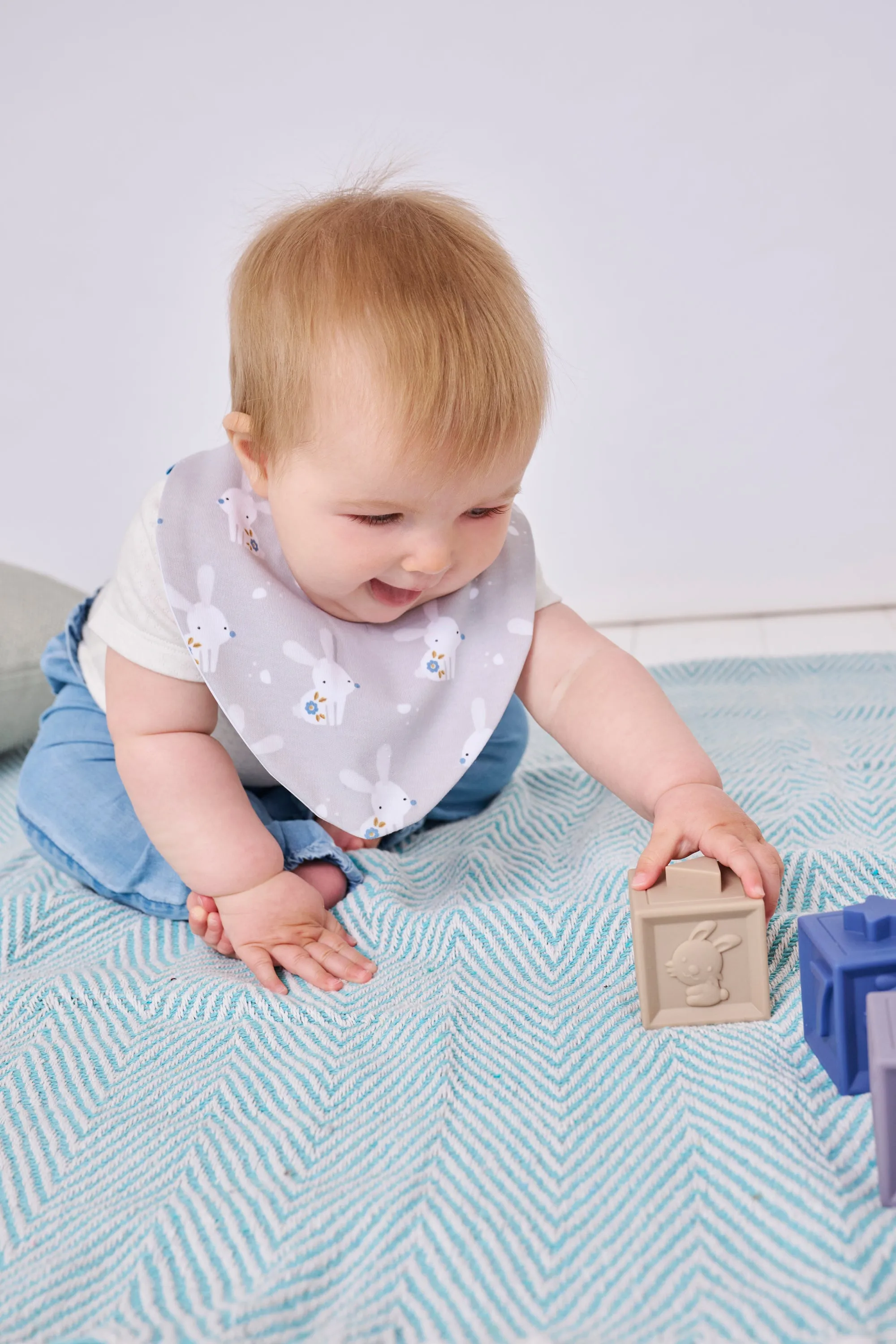 Bunny Rabbit Bundle of 3 Waterproof Dribble Bibs
