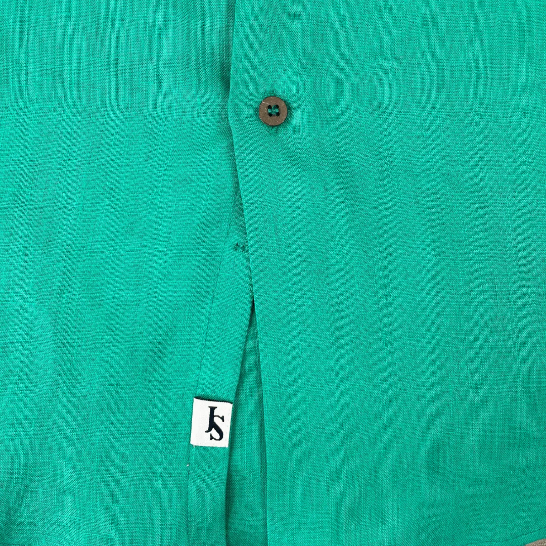Byron Bay Jade Linen L/S Shirt