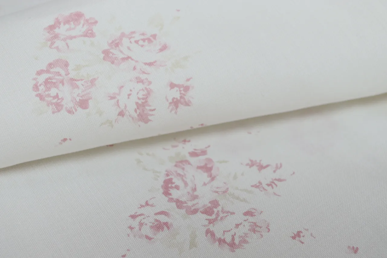 Camille - Antique Rose on Oyster Linen