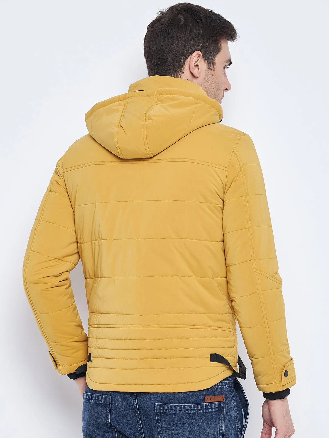 Camla Barcelona Yellow Puffer Jacket For Men