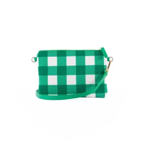 Capri - Green & White Gingham Crossbody (Small)
