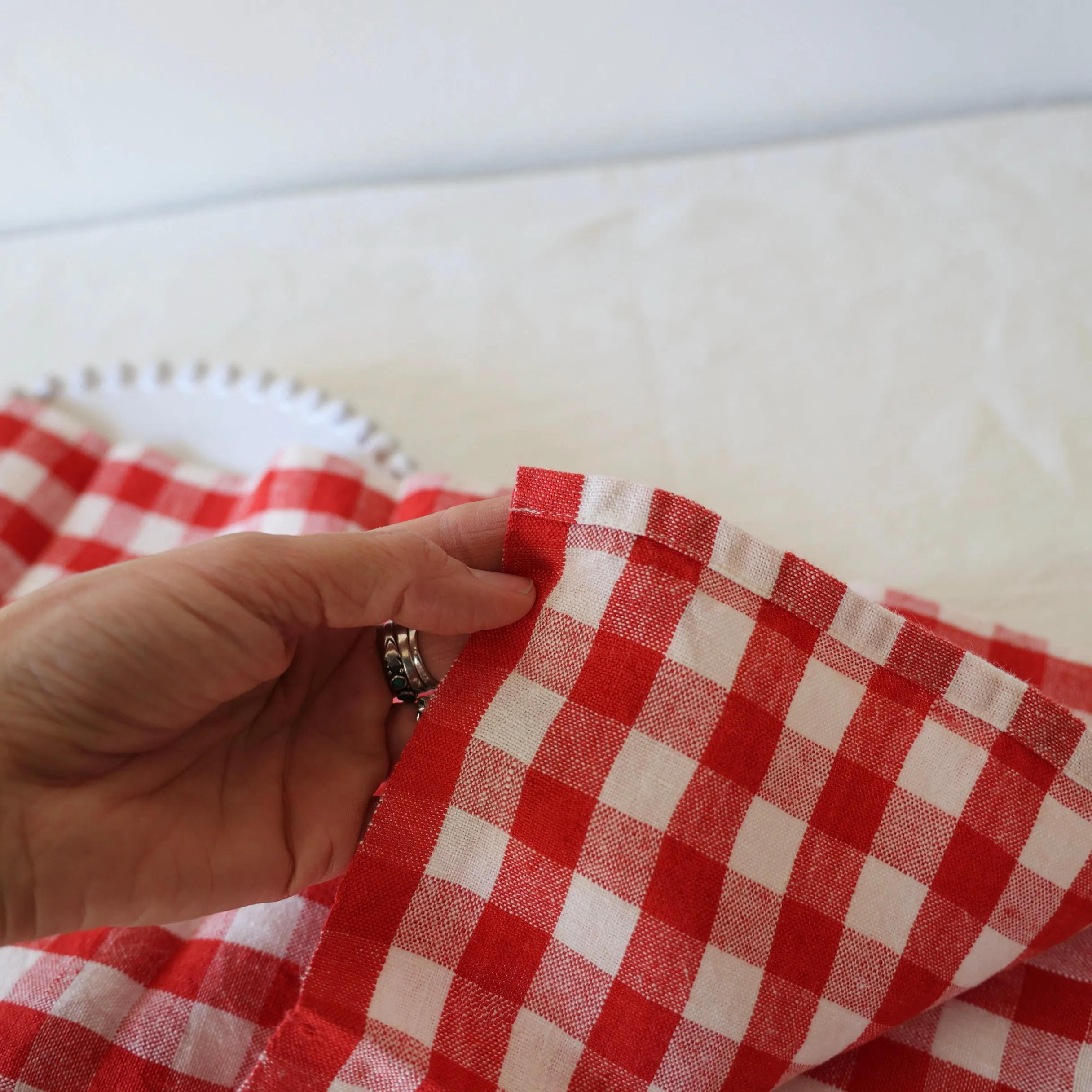 Caravan Set of 4 Picnic Napkins - Red