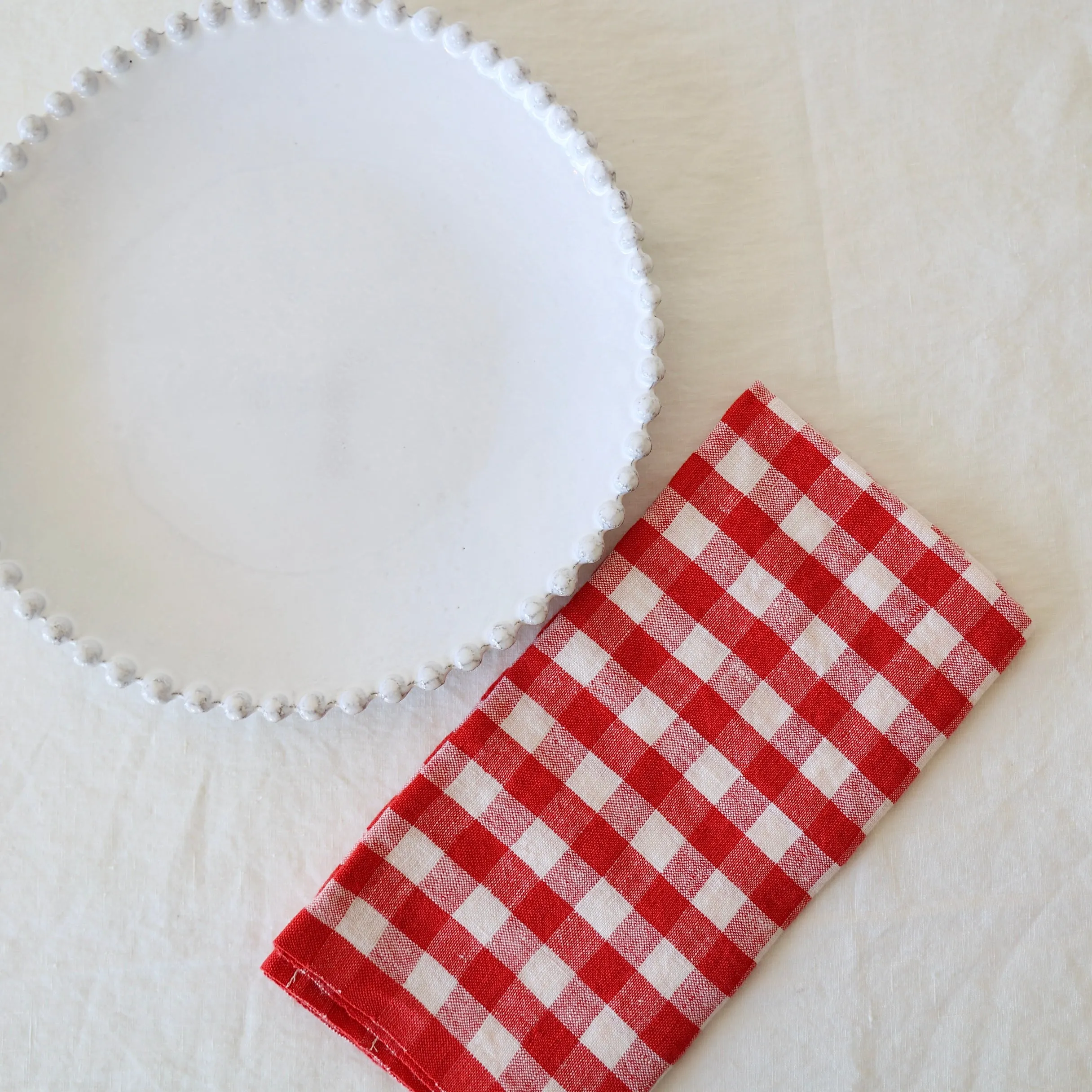 Caravan Set of 4 Picnic Napkins - Red