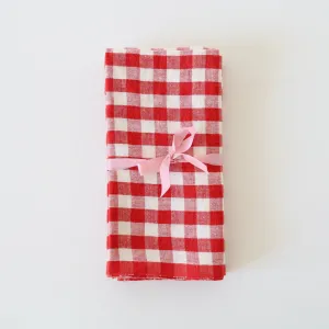 Caravan Set of 4 Picnic Napkins - Red