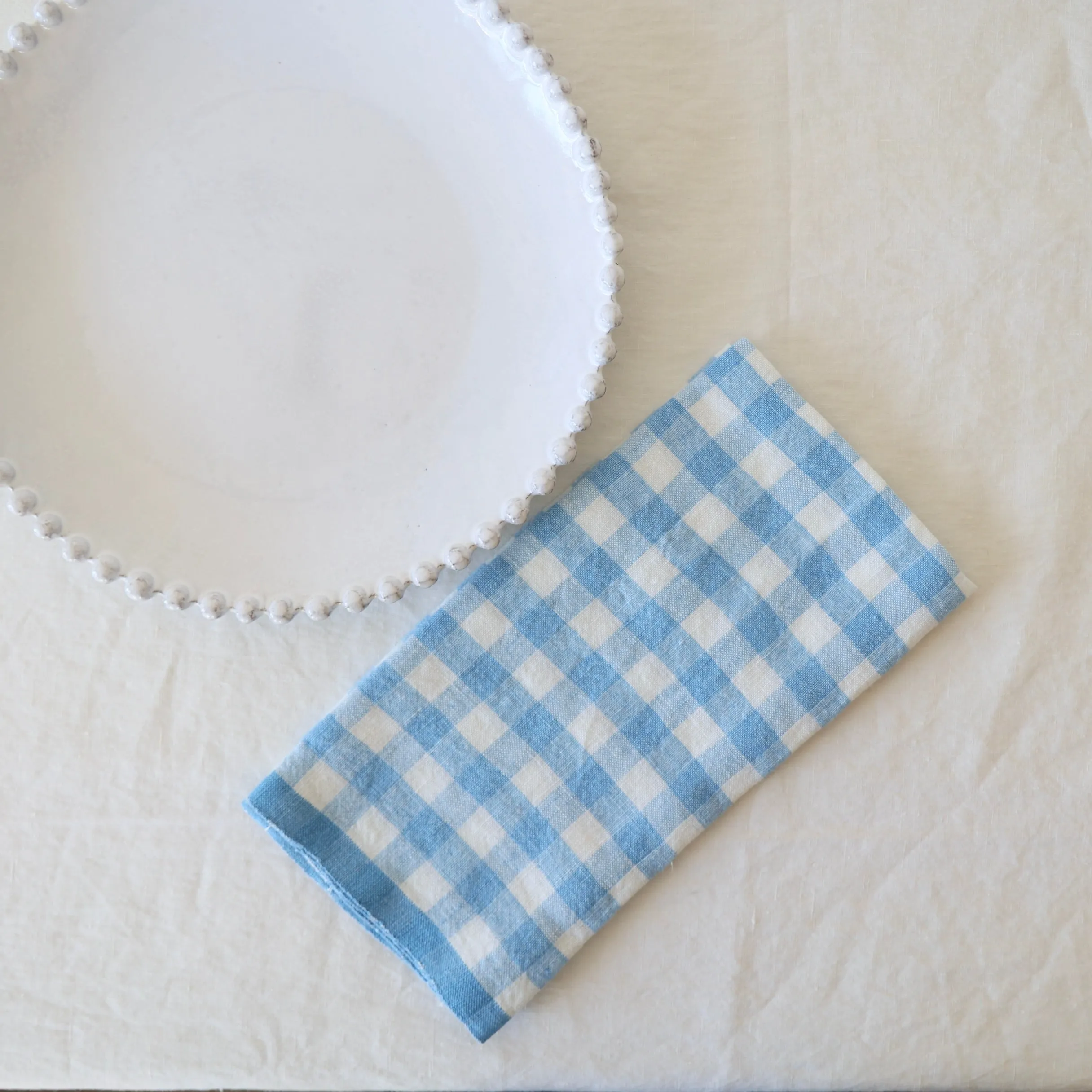 Caravan Set of 4 Picnic Napkins - Sky Blue