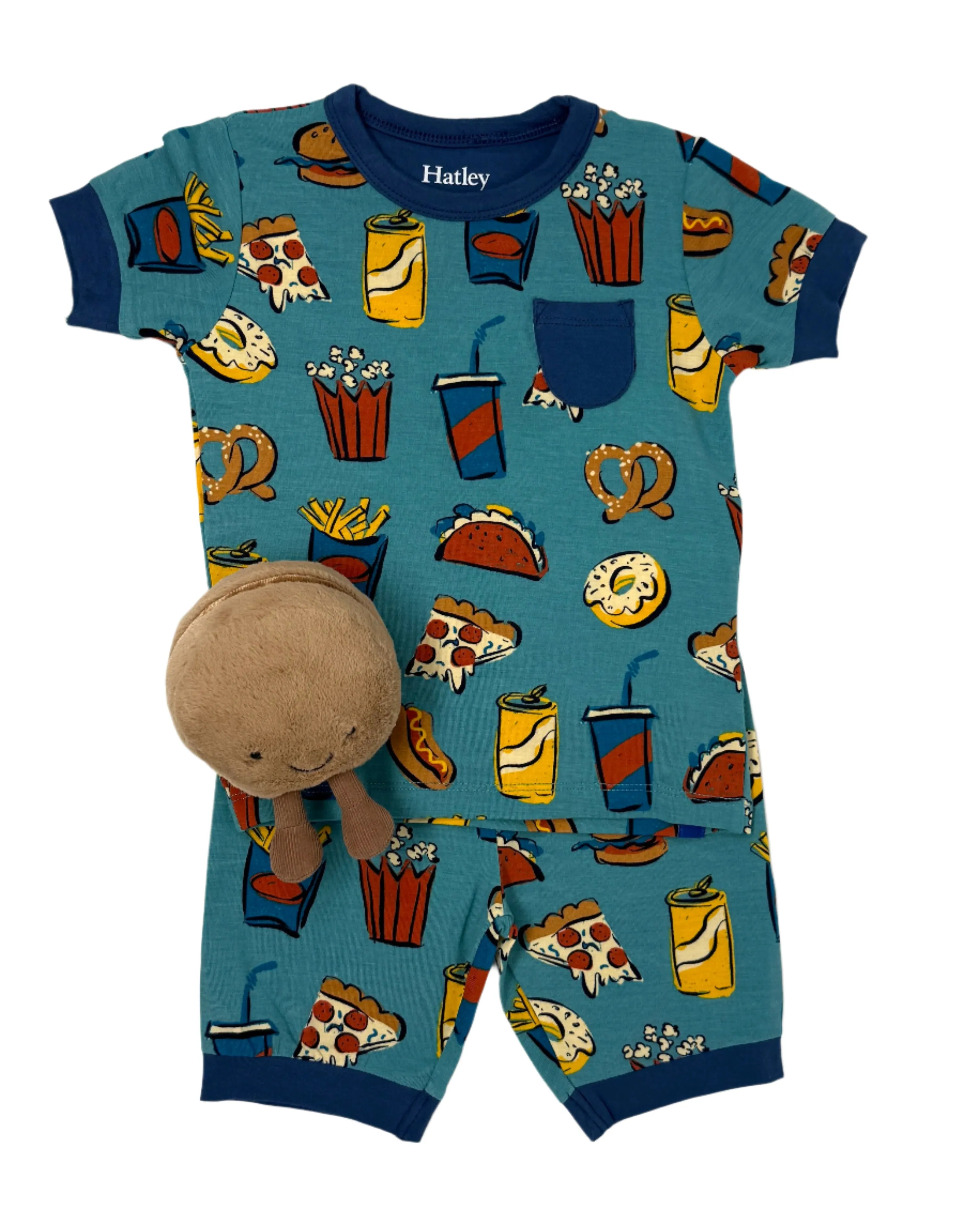 Carnival Eats Bamboo Short Pajama Set