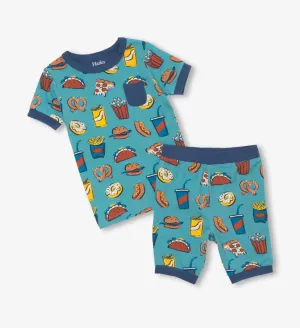 Carnival Eats Bamboo Short Pajama Set