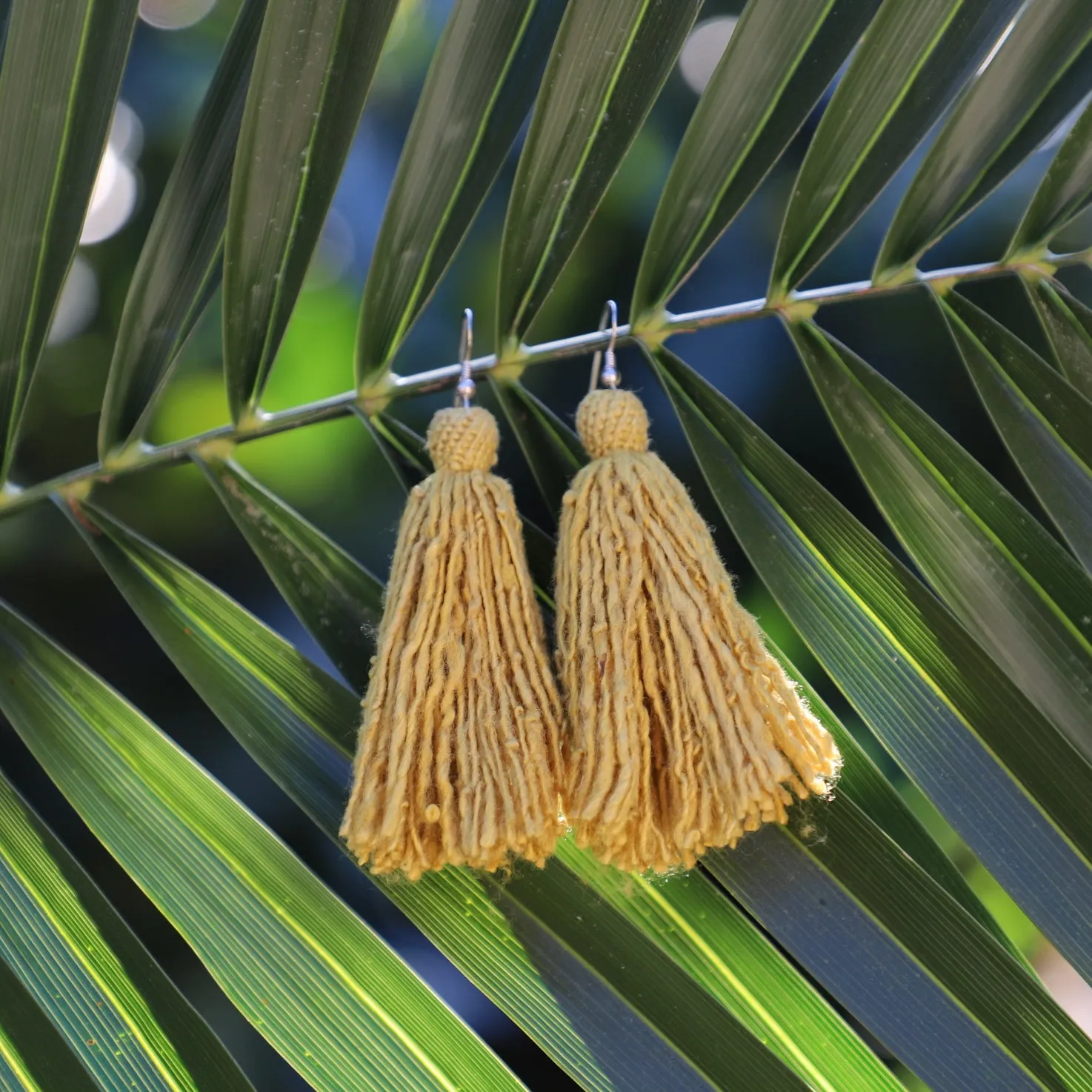 Carolina Tassel Earring in Marigold (Silk)