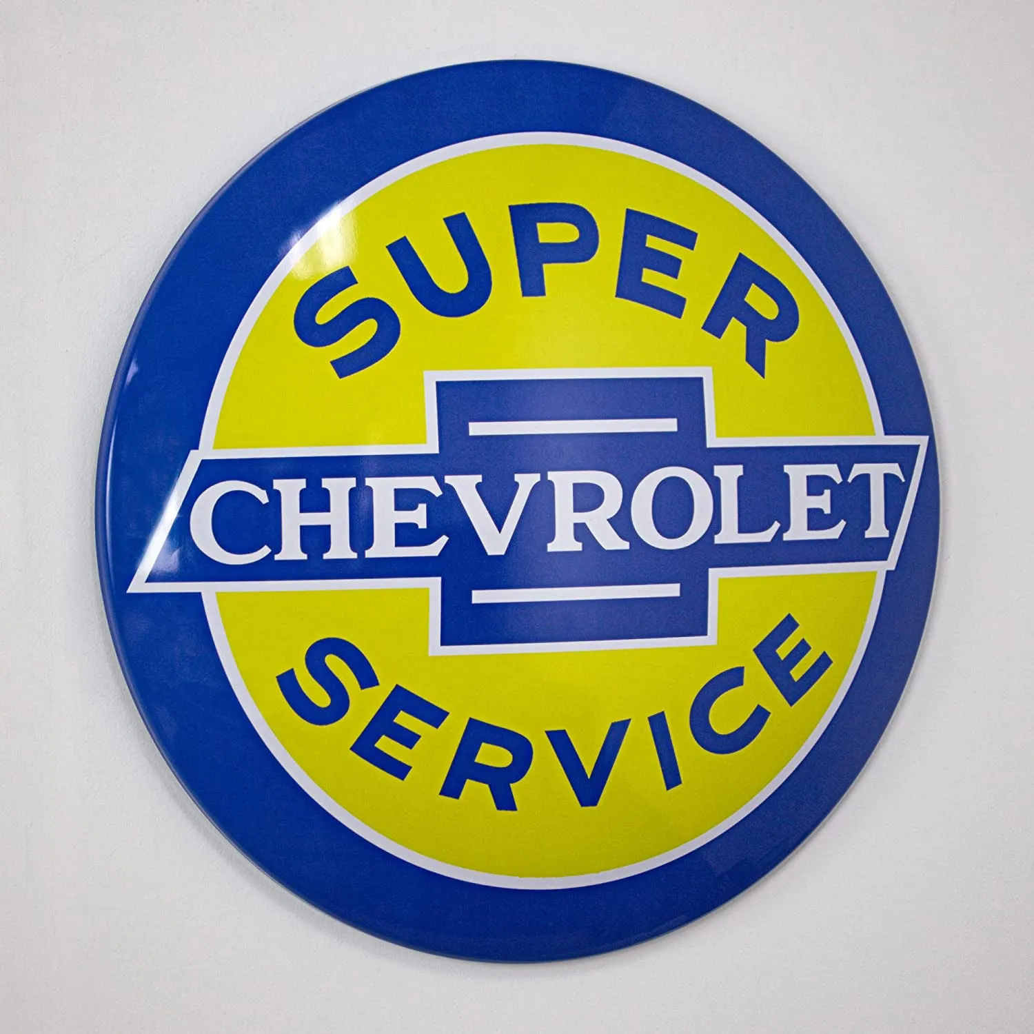 Chevrolet Super Service Dome Sign 12"