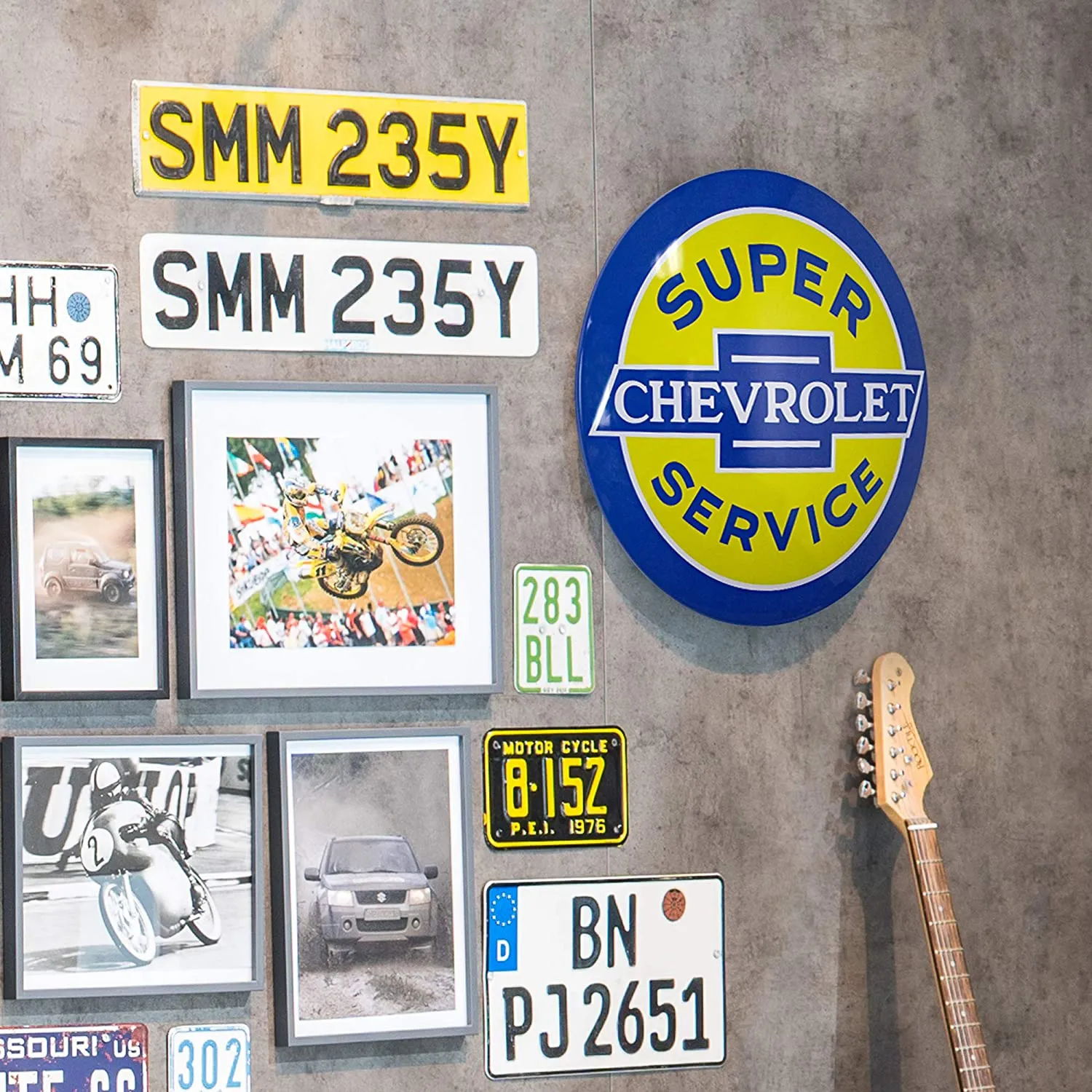 Chevrolet Super Service Dome Sign 12"