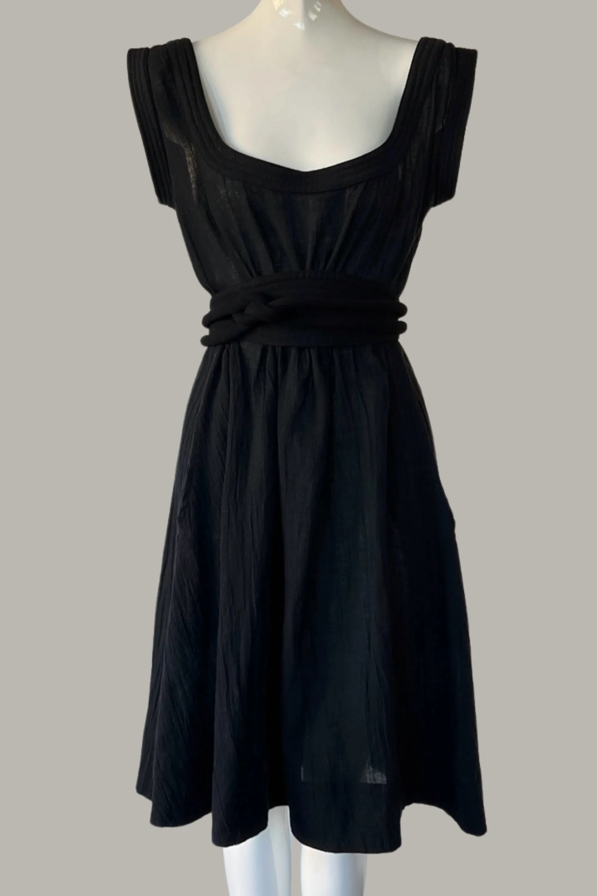 Child of Paradise Dress with Quilted Oval Obi Belt {Made to Order}
