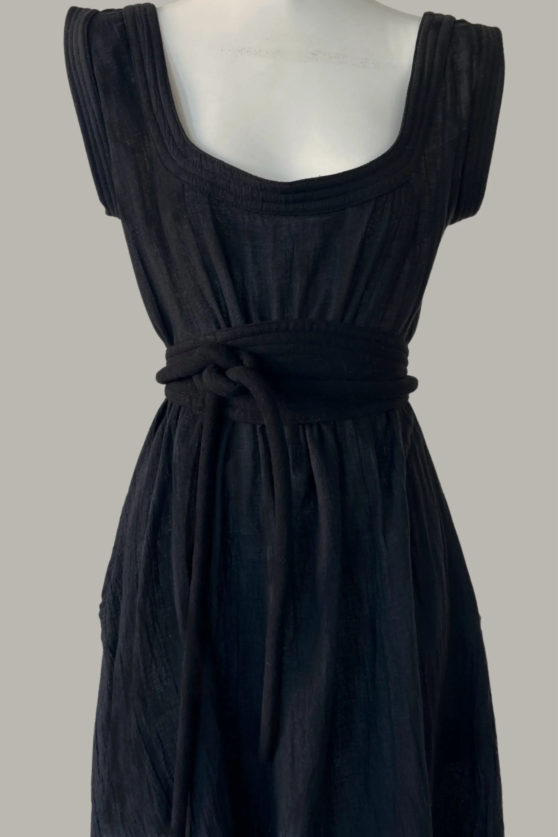 Child of Paradise Dress with Quilted Oval Obi Belt {Made to Order}