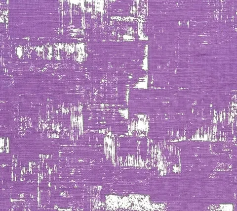 China Seas Fabric: New Shadows - Custom Purple on White Belgian Linen / Cotton