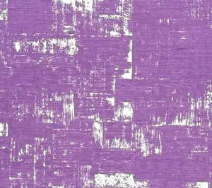 China Seas Fabric: New Shadows - Custom Purple on White Belgian Linen / Cotton