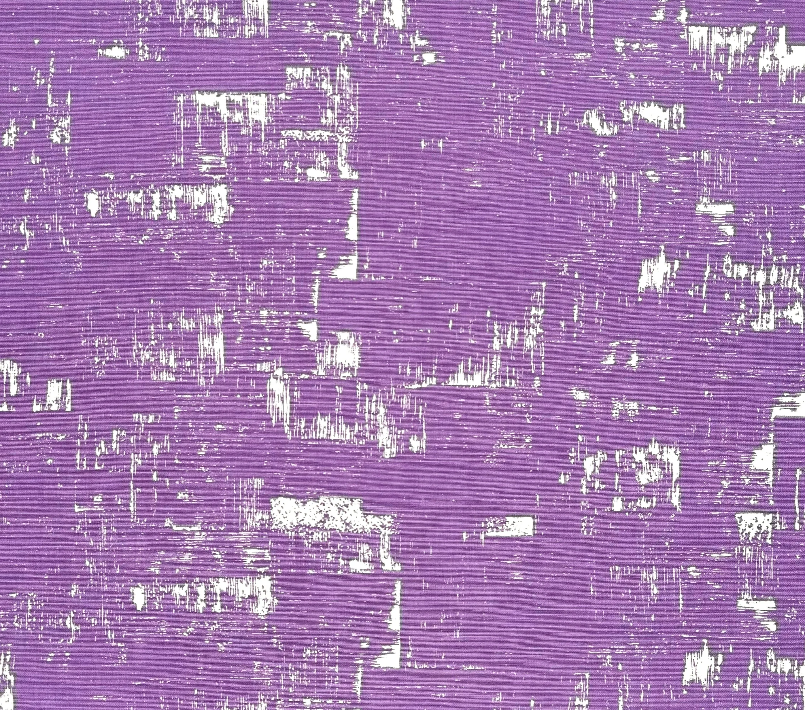 China Seas Fabric: New Shadows - Custom Purple on White Belgian Linen / Cotton