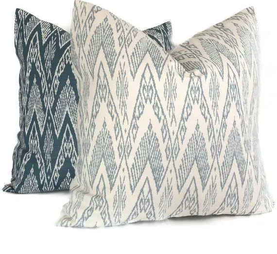 China Seas Fabric: Raffles - Custom New Navy on Tan 100% Linen