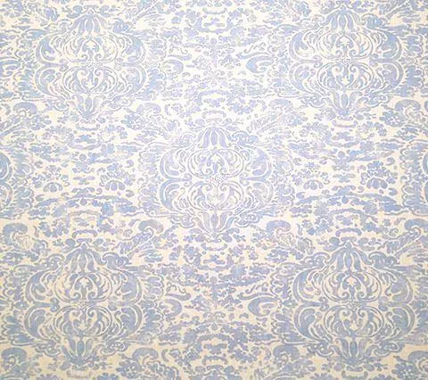 China Seas Fabric: San Marco - Custom Zibby Blue on White Belgian Linen / Cotton