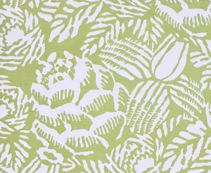 China Seas: Macambo - Custom Lettuce on White Linen / Cotton