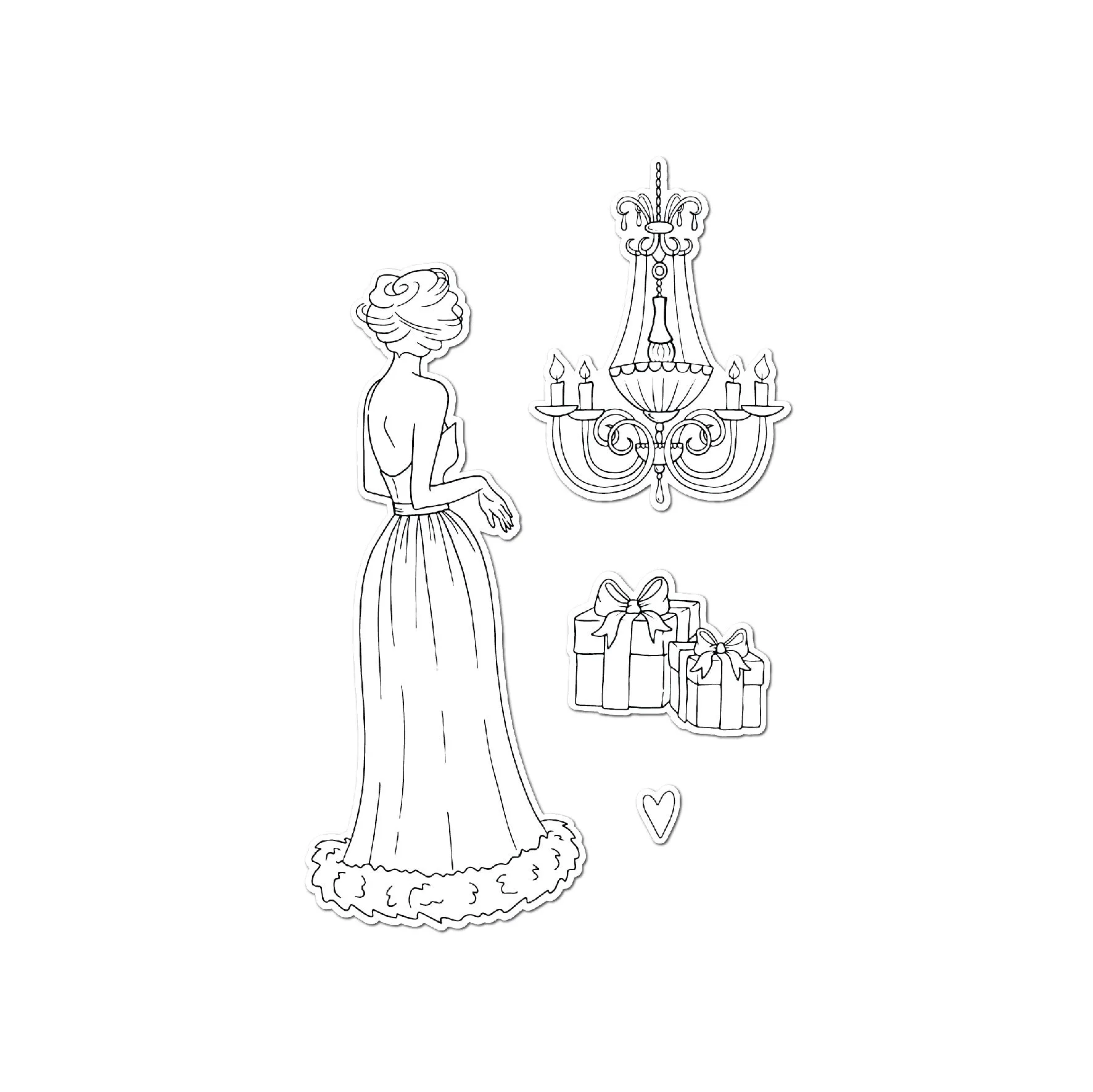 Chloes Creative Cards Die & Stamp Set - Belle of the Ball