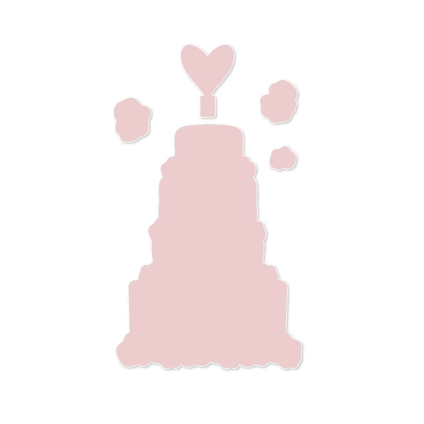 Chloes Creative Cards Die & Stamp Set - Wedding Cake