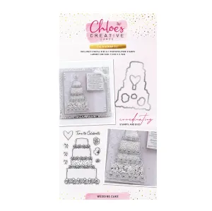 Chloes Creative Cards Die & Stamp Set - Wedding Cake