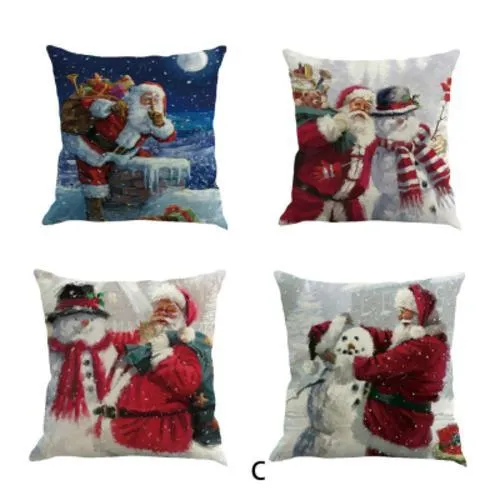Christmas Pillow Covers- 4 Piece Set