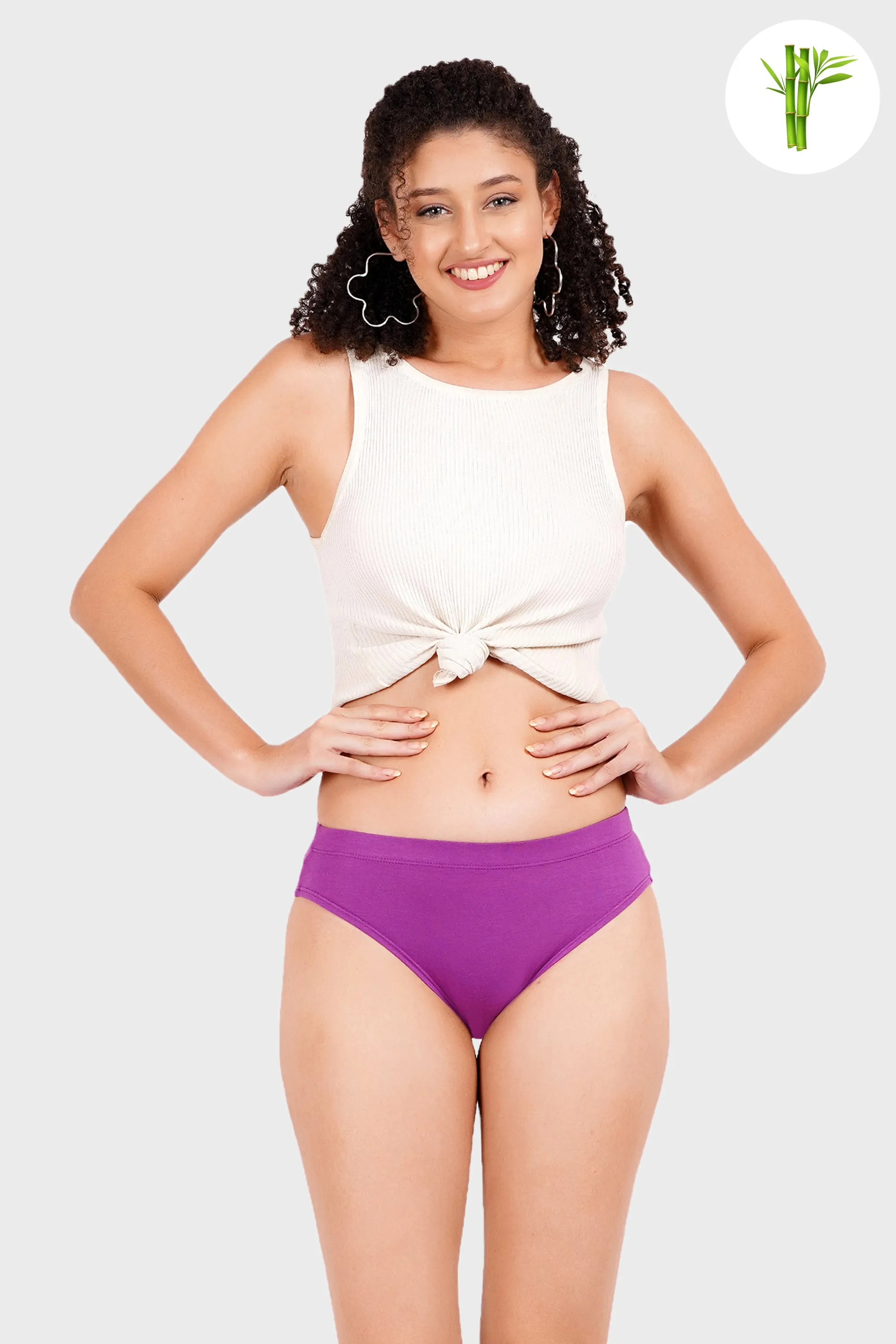 Cloud soft Bikini Underwear - Amethyst Purple
